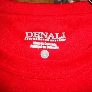 Denali Men's T-Shirt Red Short-Sleeved